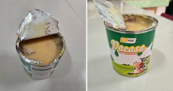 Gisela Cascaret denunció la venta de una lata de leche condensada en una tienda estatal de Pinar del Río. (Foto cortesía redes sociales)