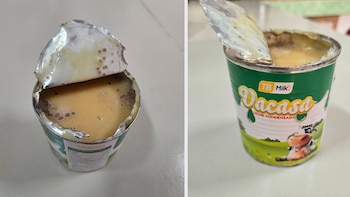 Denuncias por alimentos vencidos en medio de la escasez: cubana compró leche condensada con presuntos hongos en una tienda estatal