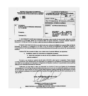 La excusa de la baja