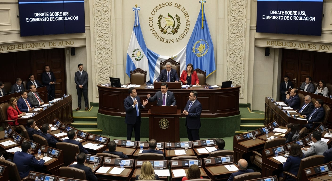 El Congreso de Guatemala convoca a una sesión extraordinaria para debatir el IUSI, los combustibles y el impuesto de circulación