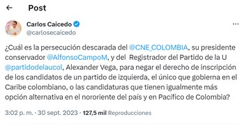 Publicación del gobernador de Magdalena