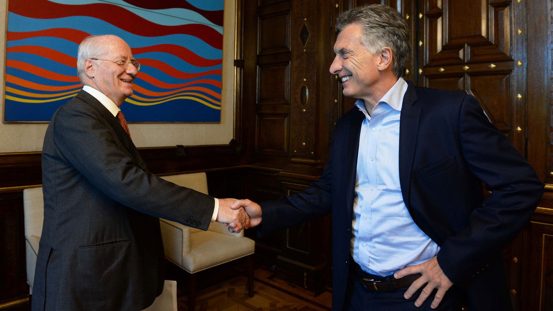 Mauricio Macri y Paolo Rocca