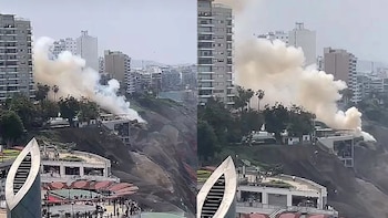 Incendio en Miraflores: reportan enorme nube de humo cerca a Larcomar y el teleférico