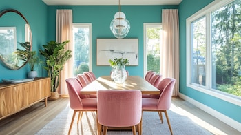 Habitación minimalista con decoración en