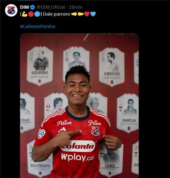 El jugador, de 26 años,