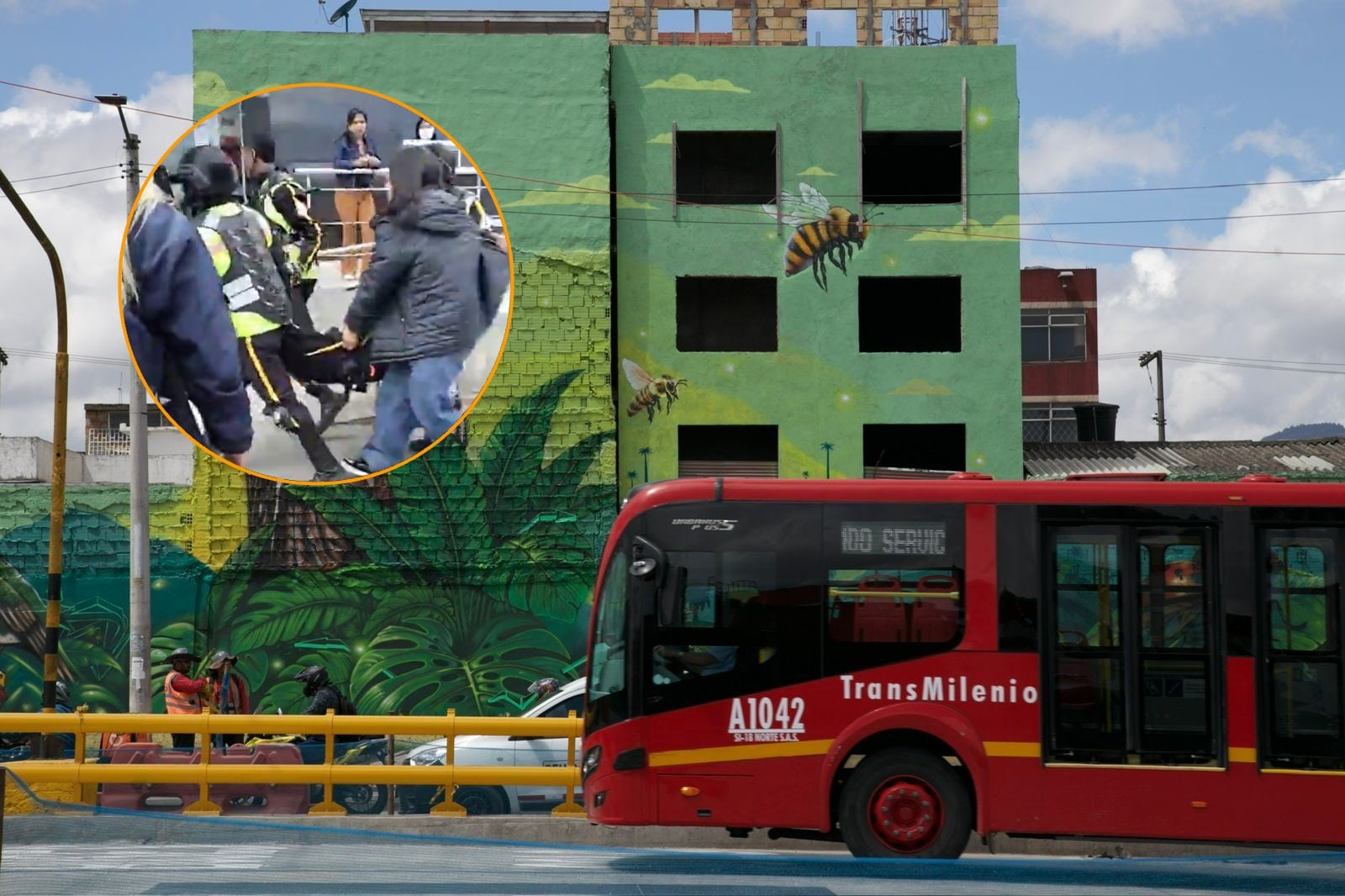Asesinaron a un guarda de Transmilenio en Soacha - crédito @papoaminCD/IDU
