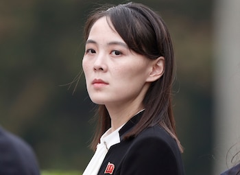 Kim Yo Jong, la hermana del líder norcoreano Kim Jong Un (Jorge Silva/Pool Photo via AP)