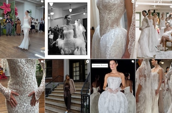 Los vestidos de novia de Francesca Miranda se cotizan entre USD 7.000 y USD 15.000 - crédito @francescamirandabridal/ Instagram