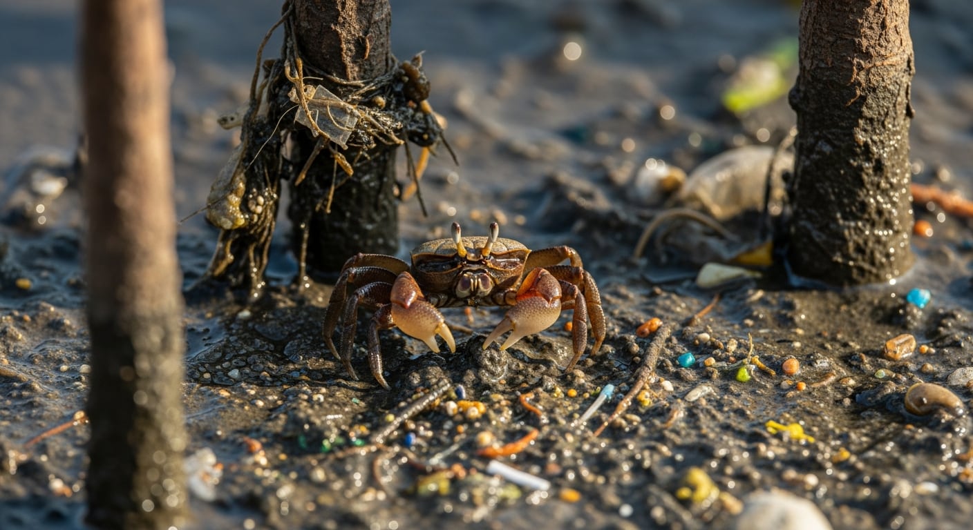 La investigación detecta concentraciones de microplásticos trece veces mayores en los cangrejos violinistas que en el suelo de los manglares (Imagen Ilustrativa Infobae)