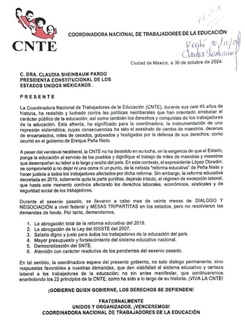 Esta fue la carta que