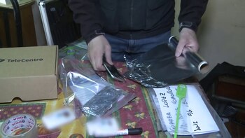 Algunos de los elementos encontrados