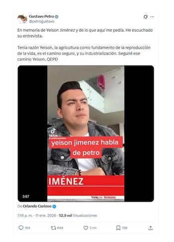 Con este mensaje, el presidente