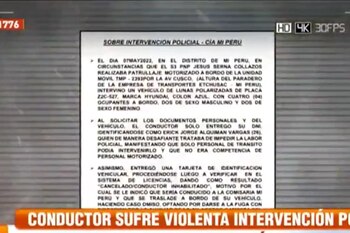 Comunicado de la comisaría de