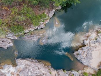 Vista aérea del río Sapo,