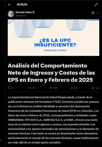 Vicente Calvo compartió en