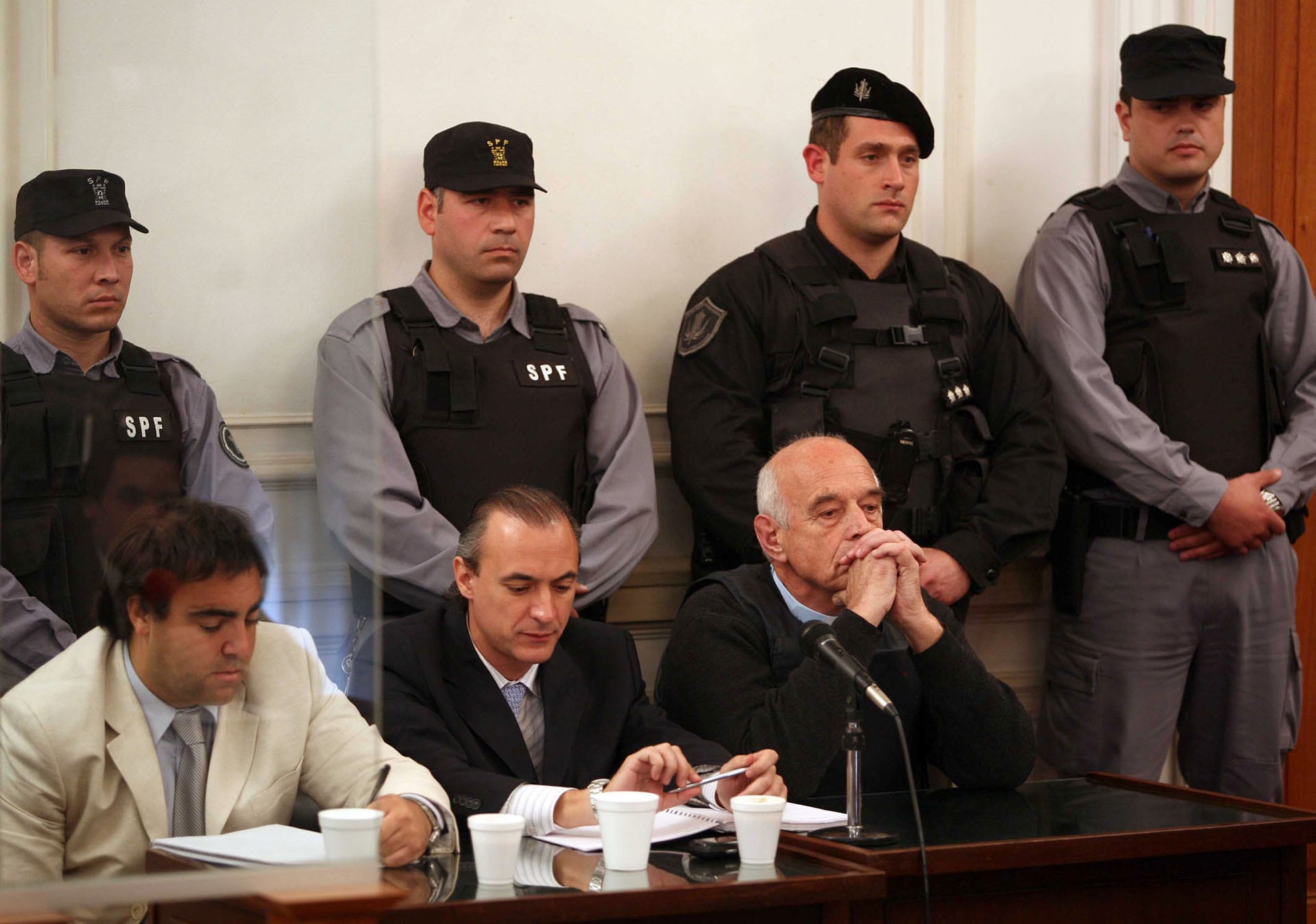 El cura represor fue condenado el 9 de octubre de 2007 (Foto de archivo: NA/Pablo Busti/El Día)