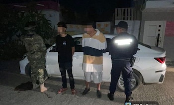 Los dos sujetos capturados
(Semar)