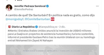 Jennifer Pedraza abre interrogantes sobre