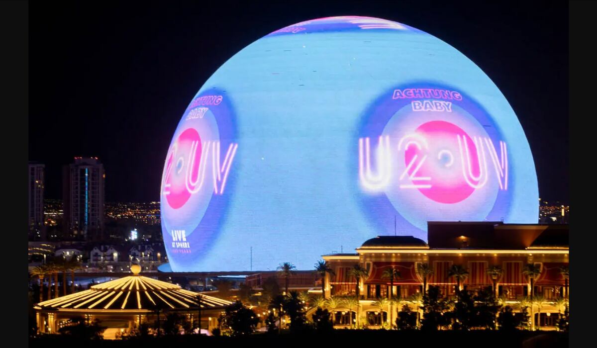 La Sphere ha albergado residencias de artistas como U2 y Backstreet Boys, consolidando su prestigio internacional (Las Vegas Review-Journal)