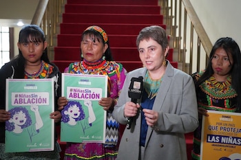 La congresista Carolina Giraldo Botero celebró la probación del proyecto de ley que busca erradicar la mutilación genital femenina en Colombia - crédito @CaroGiraBo/X