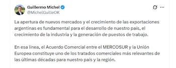 Guillermo Michel, funcionario argentino, comparte
