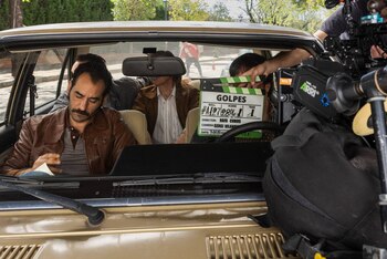 Una imagen del rodaje de