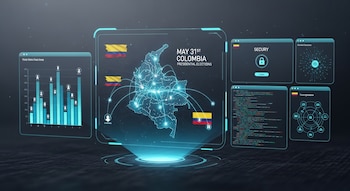 Penagos asegura que el software electoral para las elecciones del 31 de mayo cumple con estándares de seguridad y trazabilidad - crédito Visuales IA