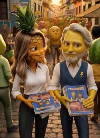 Paloma Valencia utilizó las frutinovelas en su campaña.