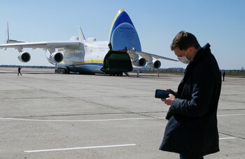 El aeródromo de Hostomel
