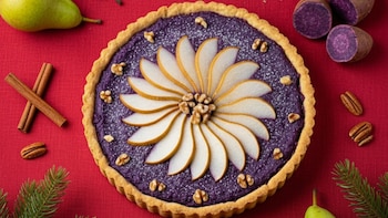 Vista cenital de la tarta