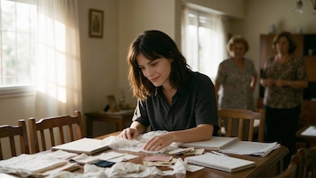 Silvina, su madre y futura