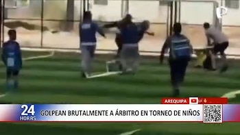 Padres de familia atacaron a golpes a un árbitro durante un partido de niños en Arequipa: “Casi me revientan un ojo”
