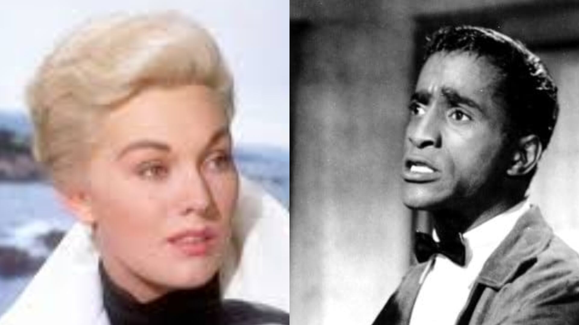 Kim Novak y Sammy Davis Jr. siempre tuvieron un romance basado en el respeto mutuo. (Captura de video)