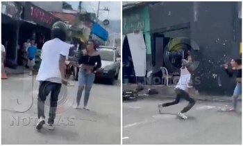 Una riña con cuchillos entre una pareja desató momentos de pánico en el barrio La Concordia de Bucaramanga - crédito JC Noticias