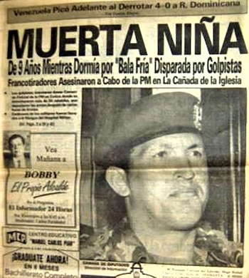 Un periódico de la época