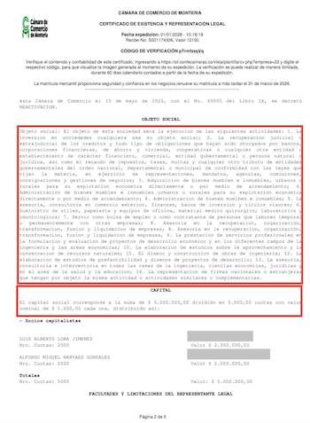 Las actividades de la empresa