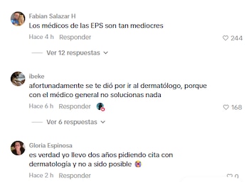 Las personas en los comentarios