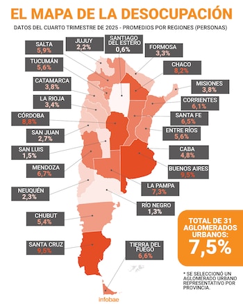 mapa de la desocupación