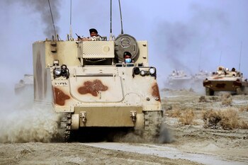 Un vehículo de comando iraní