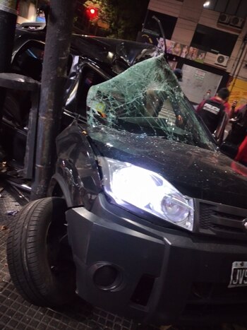 El chofer de la camioneta