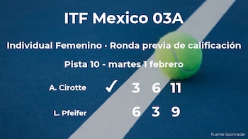 La tenista Astrid Cirotte consigue