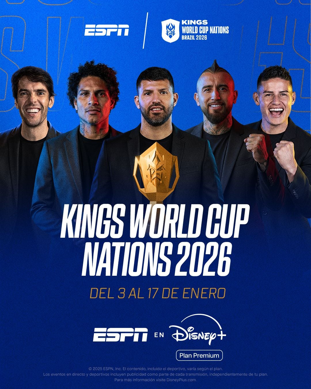La Kings World Cup Nations integra a otros grandes jugadores de fútbol como presidentes de sus equipos