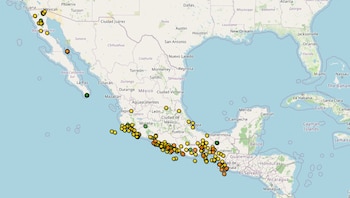 Reporte vespertino sismos 22 de abril (SSN)