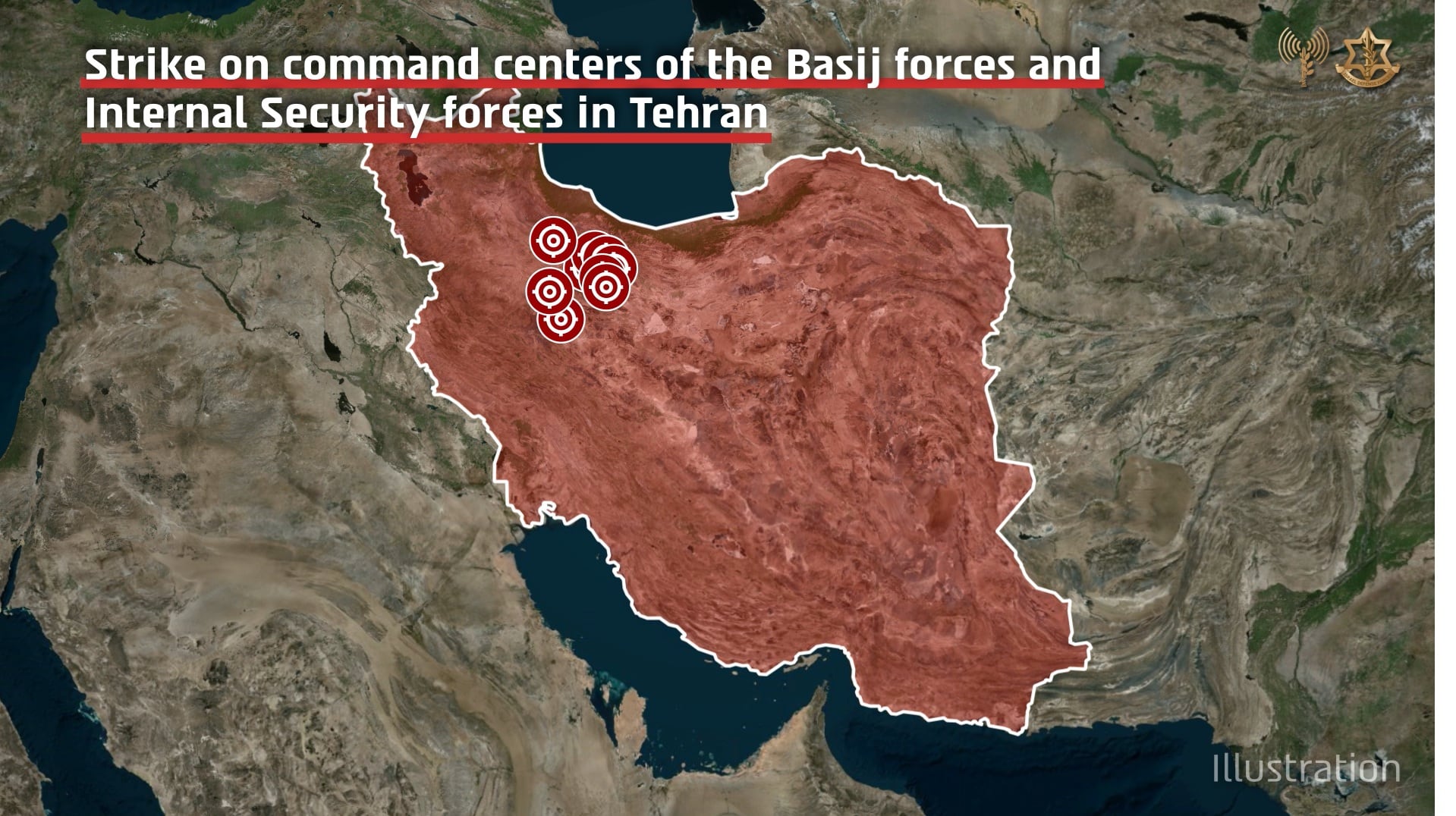 Los objetivos atacados por el ejército israelí (FDI)
