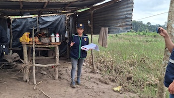 Maquinaria y enseres incautados por