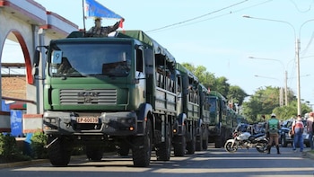 EL Ejército peruano movilizado a