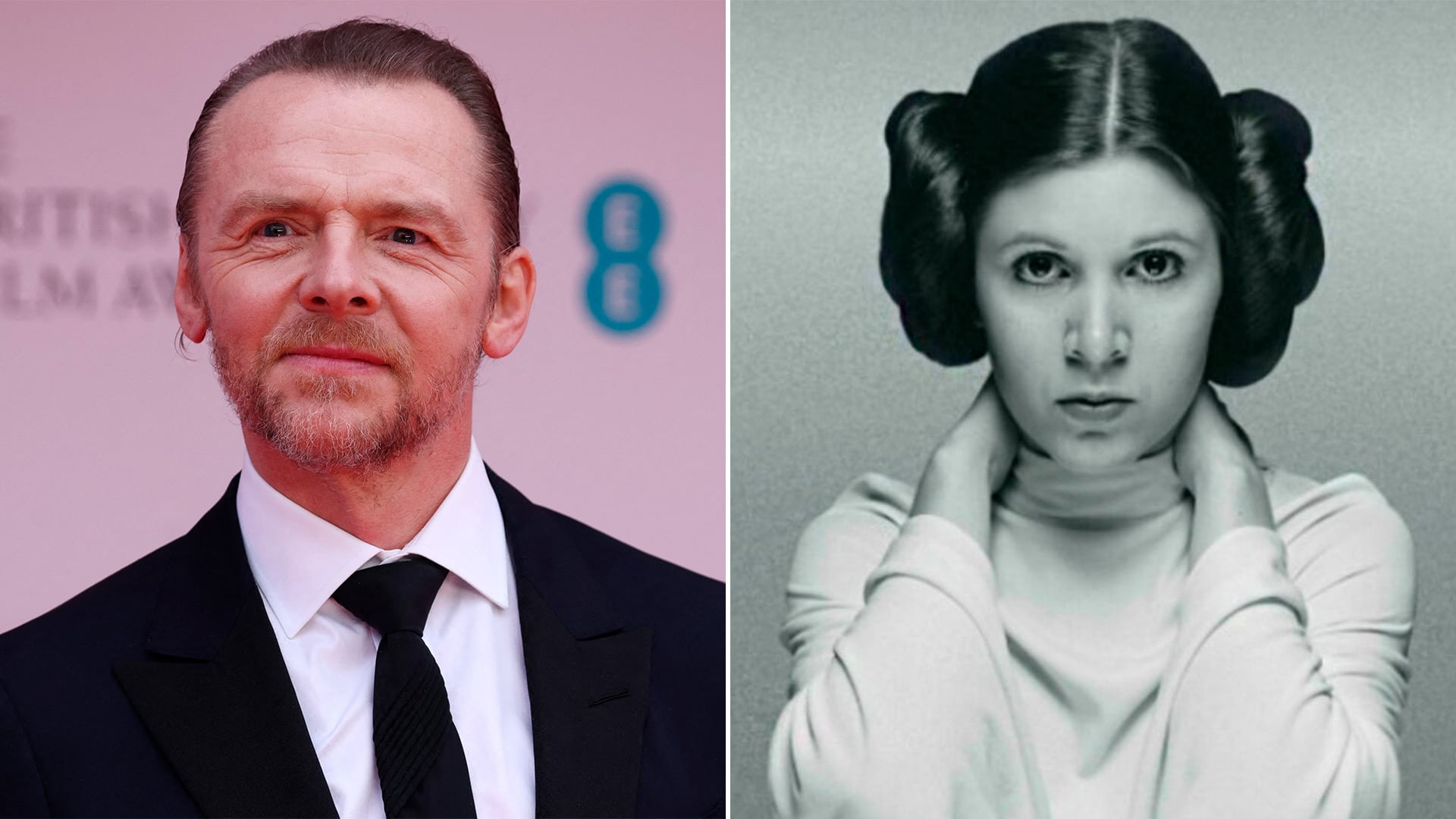 “Sabes que siempre te quise, ¿verdad?”: cuando Simon Pegg se confesó con Carrie Fisher en Star Wars