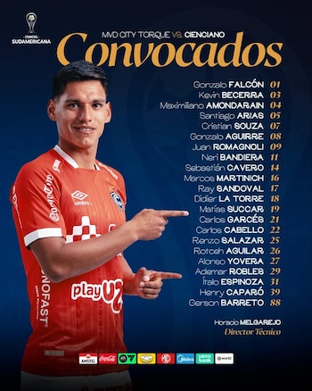 Cienciano da a conocer su lista de convocados para la revancha contra Montevideo City, en Uruguay. - Crédito: @Club_Cienciano