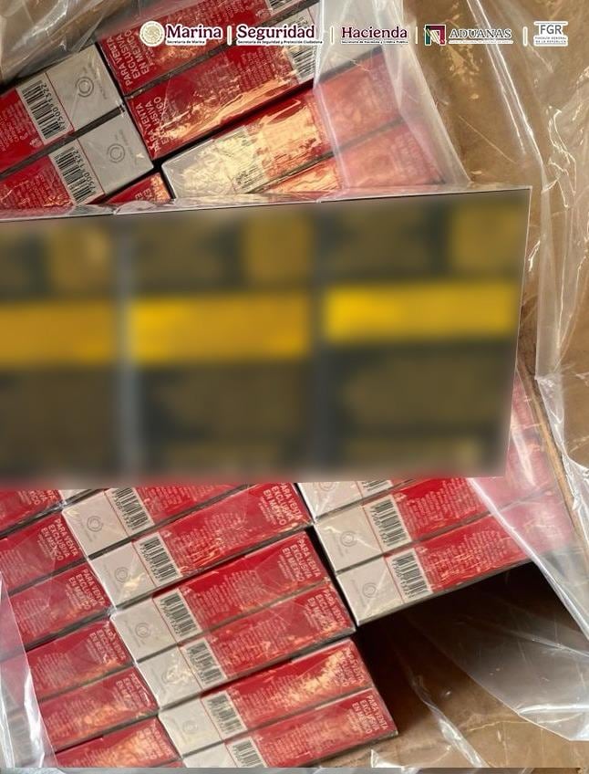 Decomisan más de medio millón de cajetillas de cigarros ocultas como