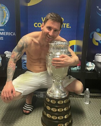 La foto que eligió Messi